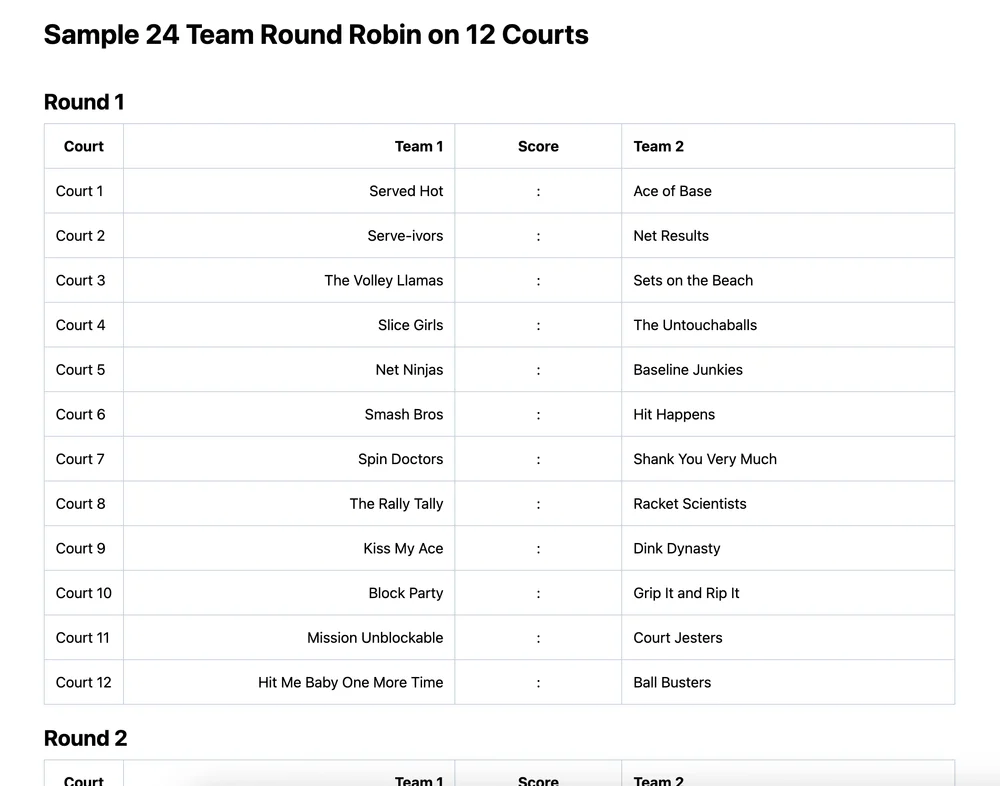 24 team round robin bracket (printable PDF)