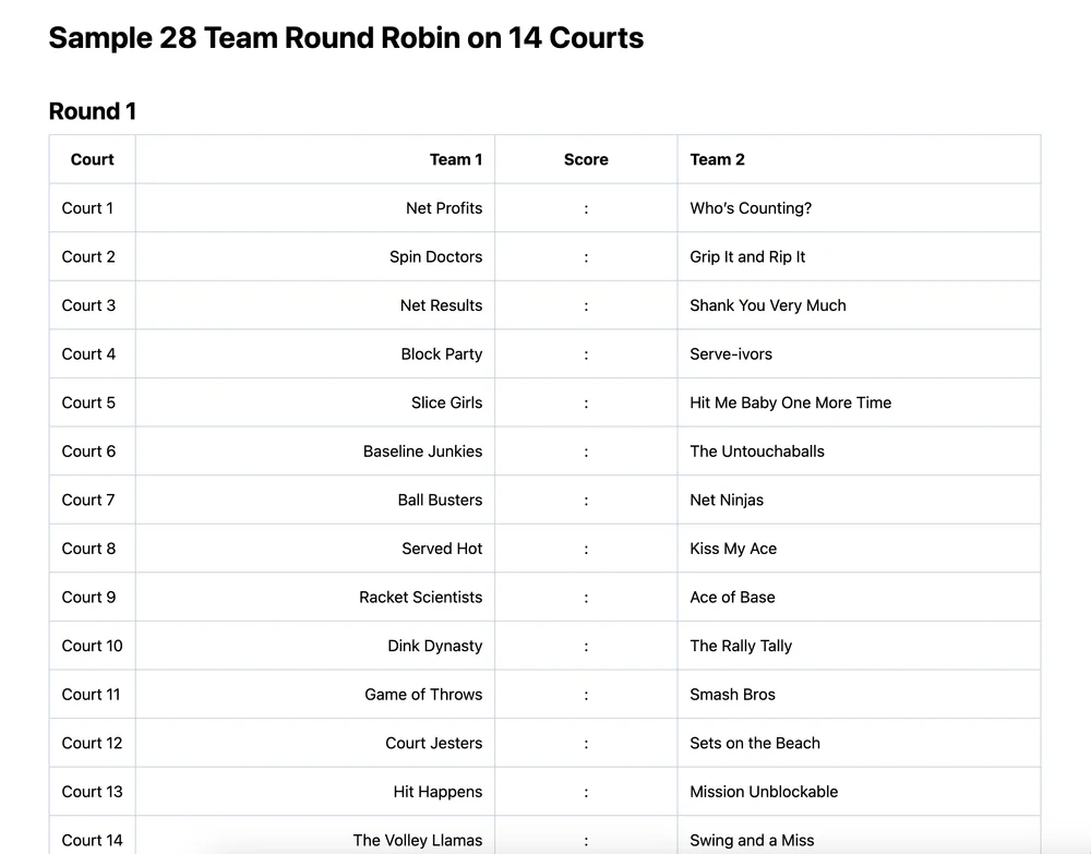28 team round robin bracket (printable PDF)