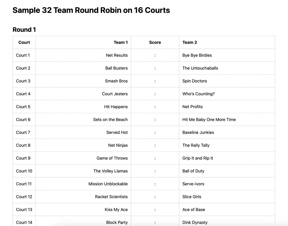 32 team round robin bracket (printable PDF)