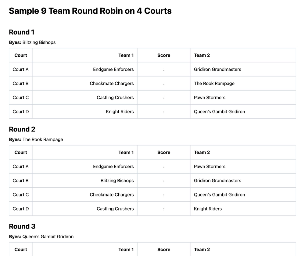 9 team round robin bracket (printable PDF)